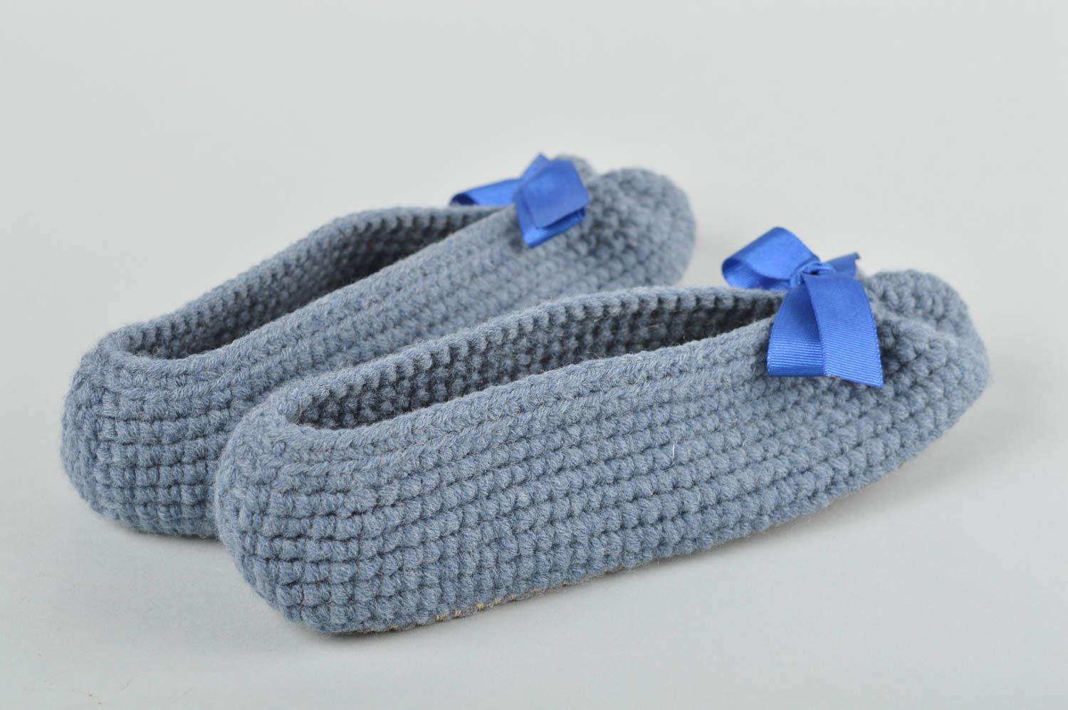Handmade crochet slippers women's best slippers ballet shoes gifts for mom photo 3