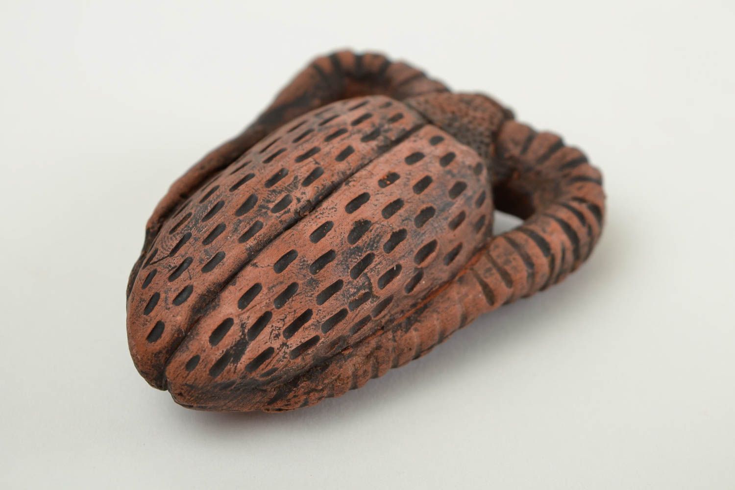 Handmade Pfeife aus Ton Keramik Pfeife kleine Tabakpfeife Geschenk für Mann foto 4