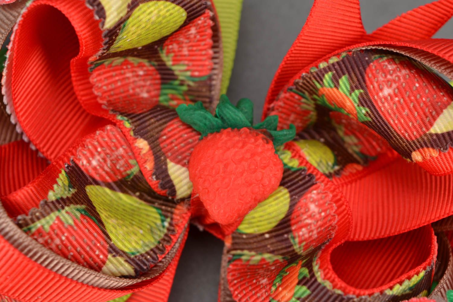 Handmade children's headband Strawberry photo 3