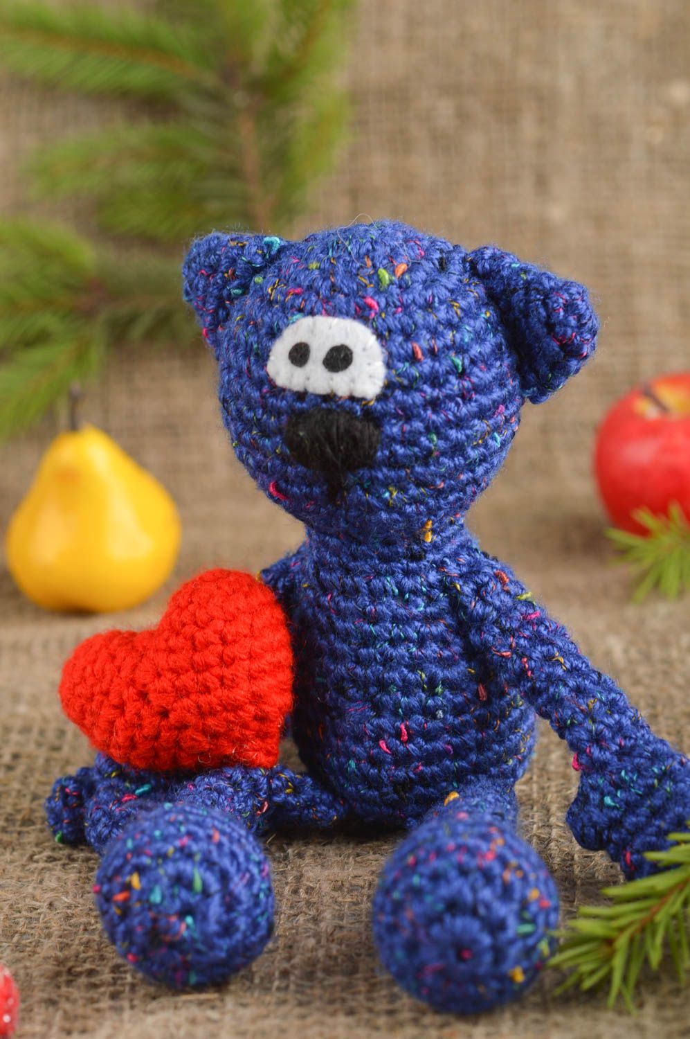 Juguete tejido a crochet hecho a mano muñeco de ganchillo regalo original foto 1
