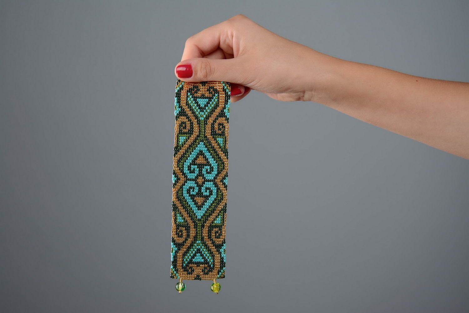 Bracelet made of Czech beads photo 4