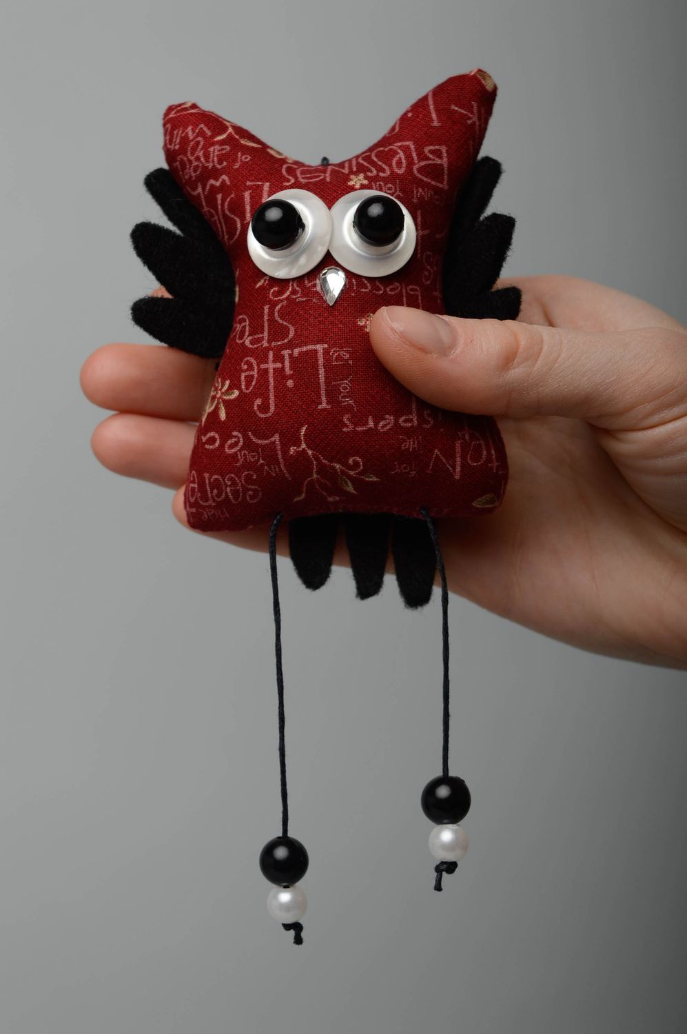 Interior soft toy Purple Owl photo 5