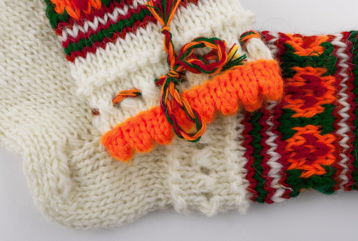 White women's socks made of wool photo 5
