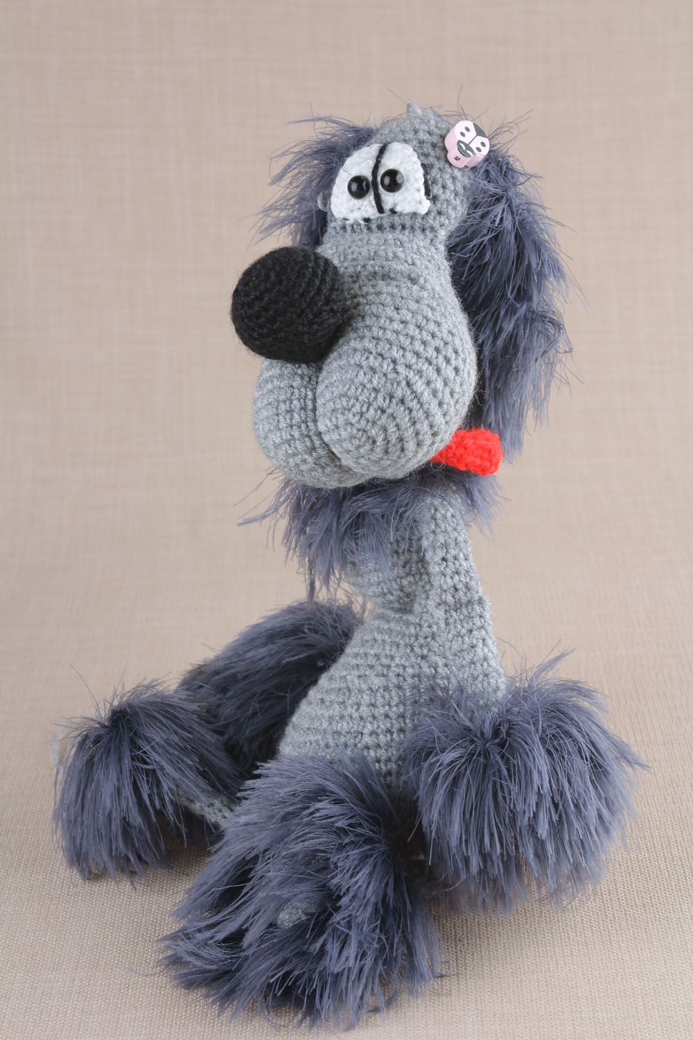 Soft knitted toy Dog photo 4