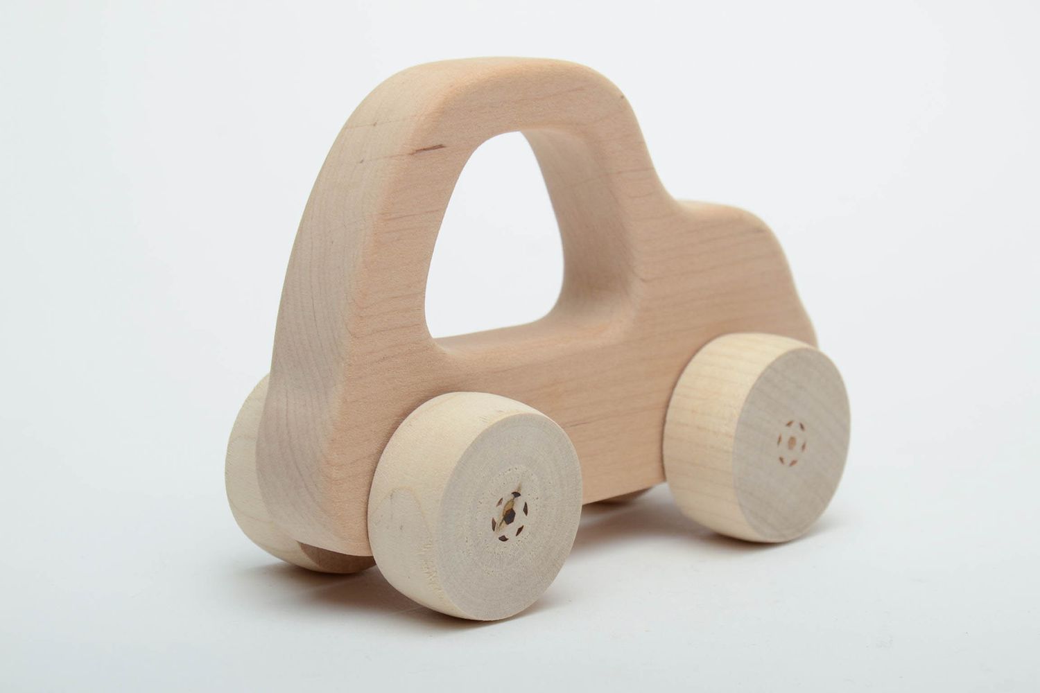 Children's wooden wheeled toy Car photo 3