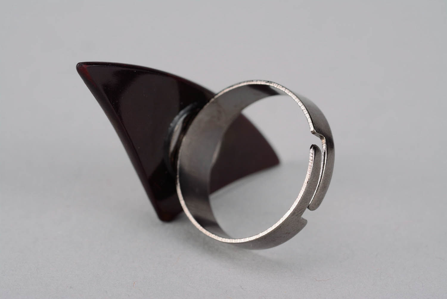 Ring made of horn Red sail photo 5