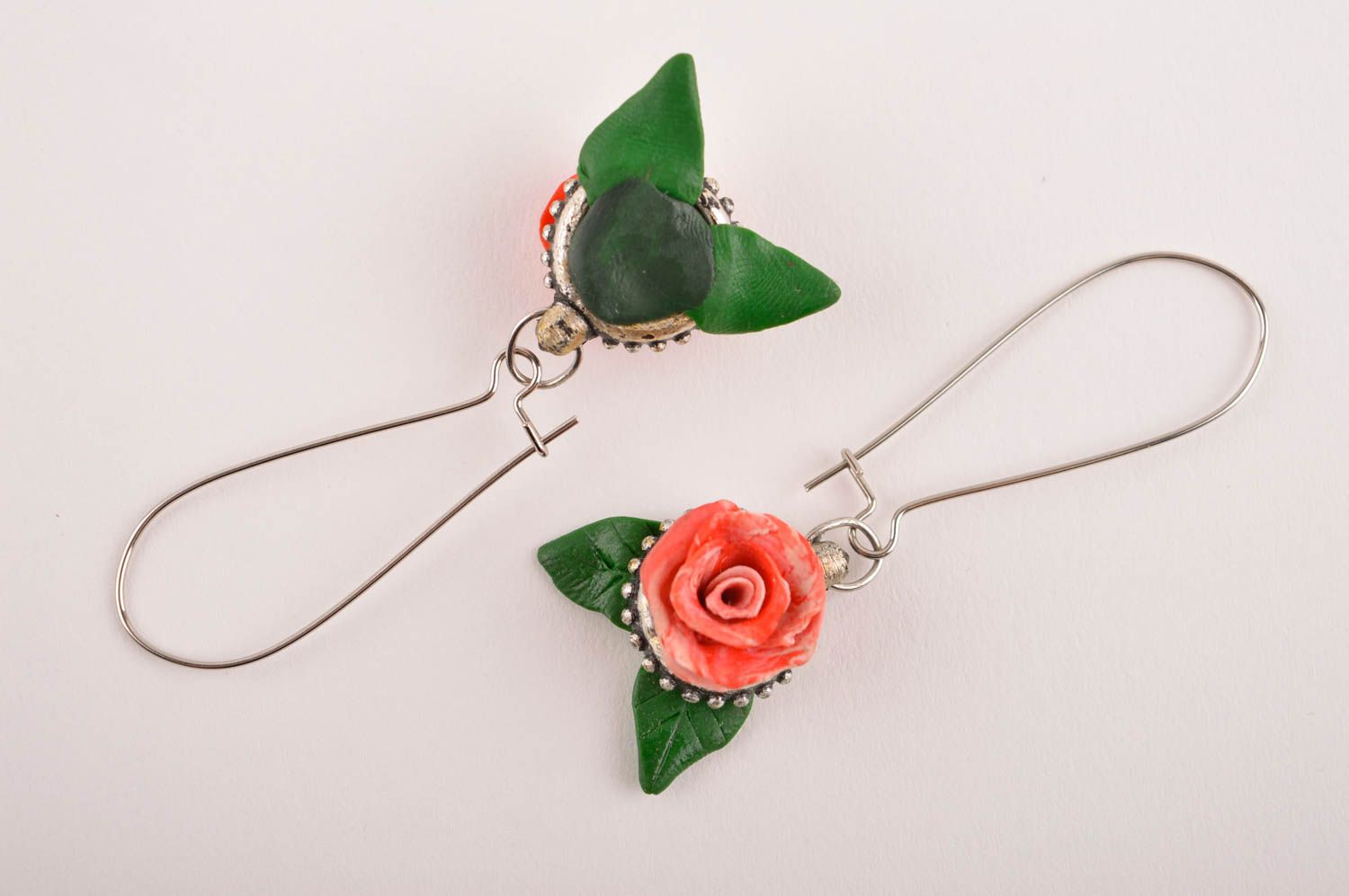 Handmade jewelry clay earrings designer earrings unusual gift women fashion photo 5
