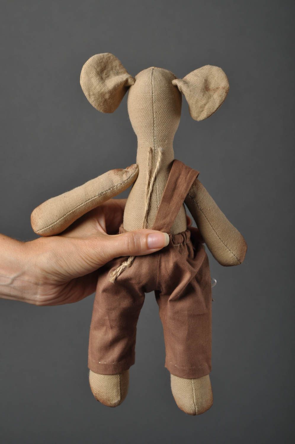 Игрушка слоник ручной работы детская игрушка расписанная акрилом мягкая игрушка фото 5