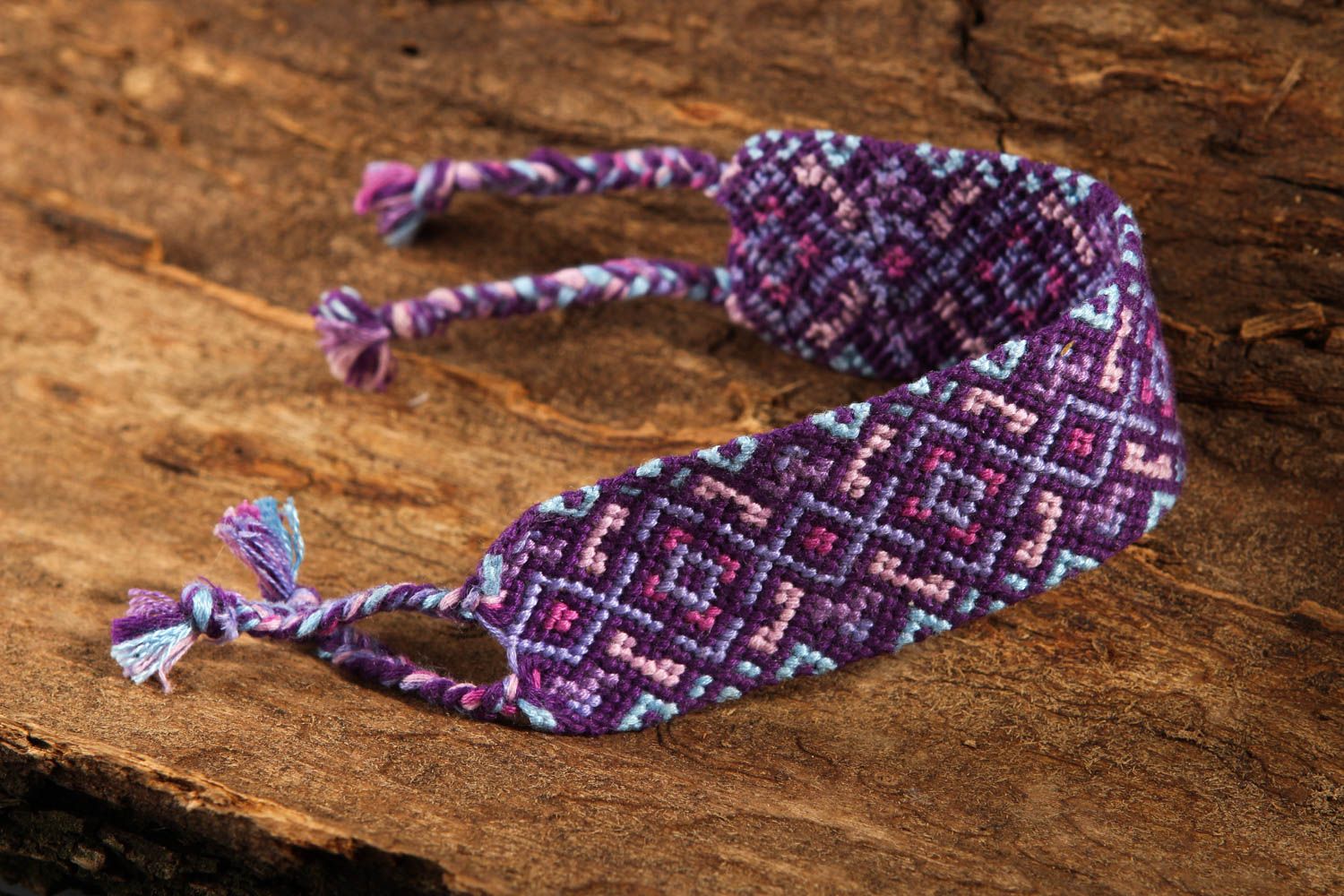 Armband Frauen handmade Schmuck für Frauen ethnisches Armband Schmuck violett foto 1