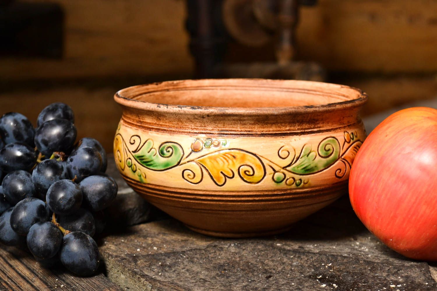Handmade Keramik Geschirr Keramik Schüssel Küchen Deko Geschenk für Frau bemalt foto 1