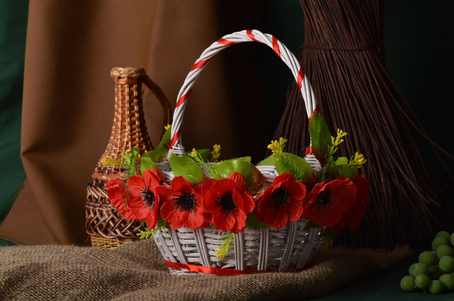 Handmade beautiful basket stylish holiday basket designer gift ideas for woman photo 1