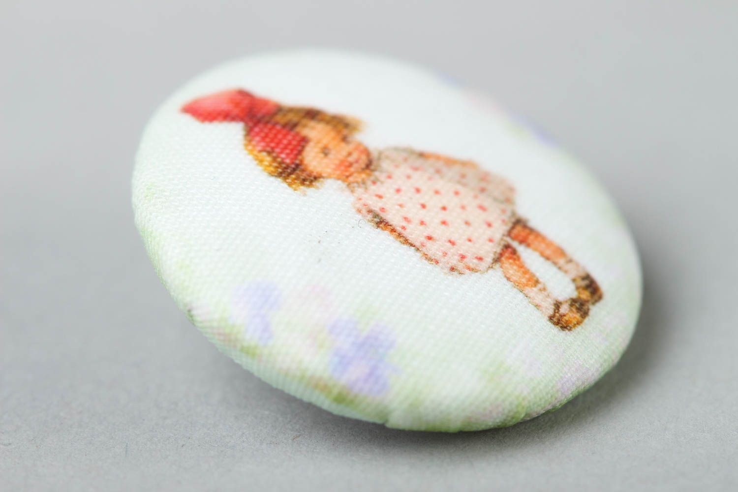 Beautiful handmade fabric button needlework accessories fittings for clothes photo 2