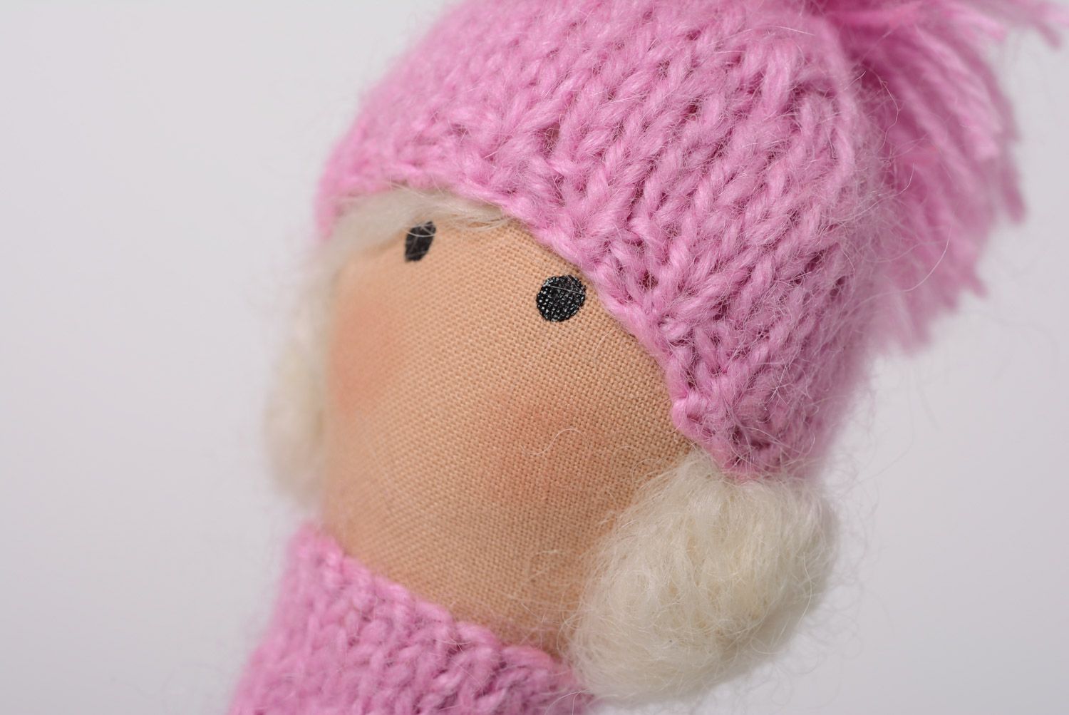 Schöne interessante zarte künstlerische Puppe aus Textil Prinzessin Handarbeit foto 2