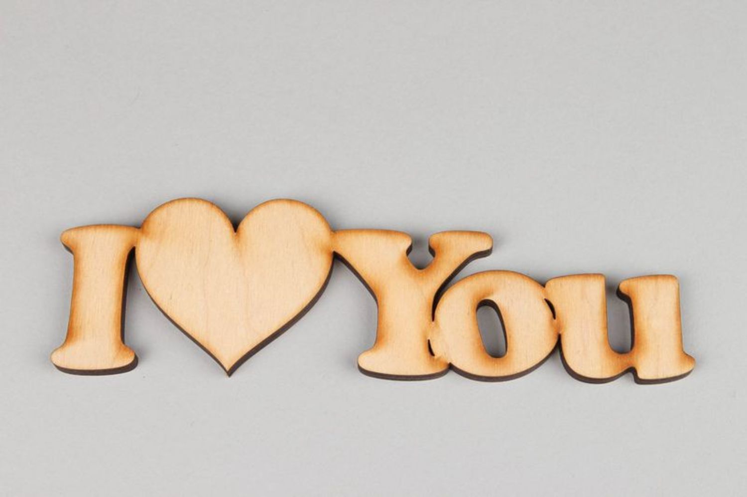 Chipboard lettering I love you photo 2