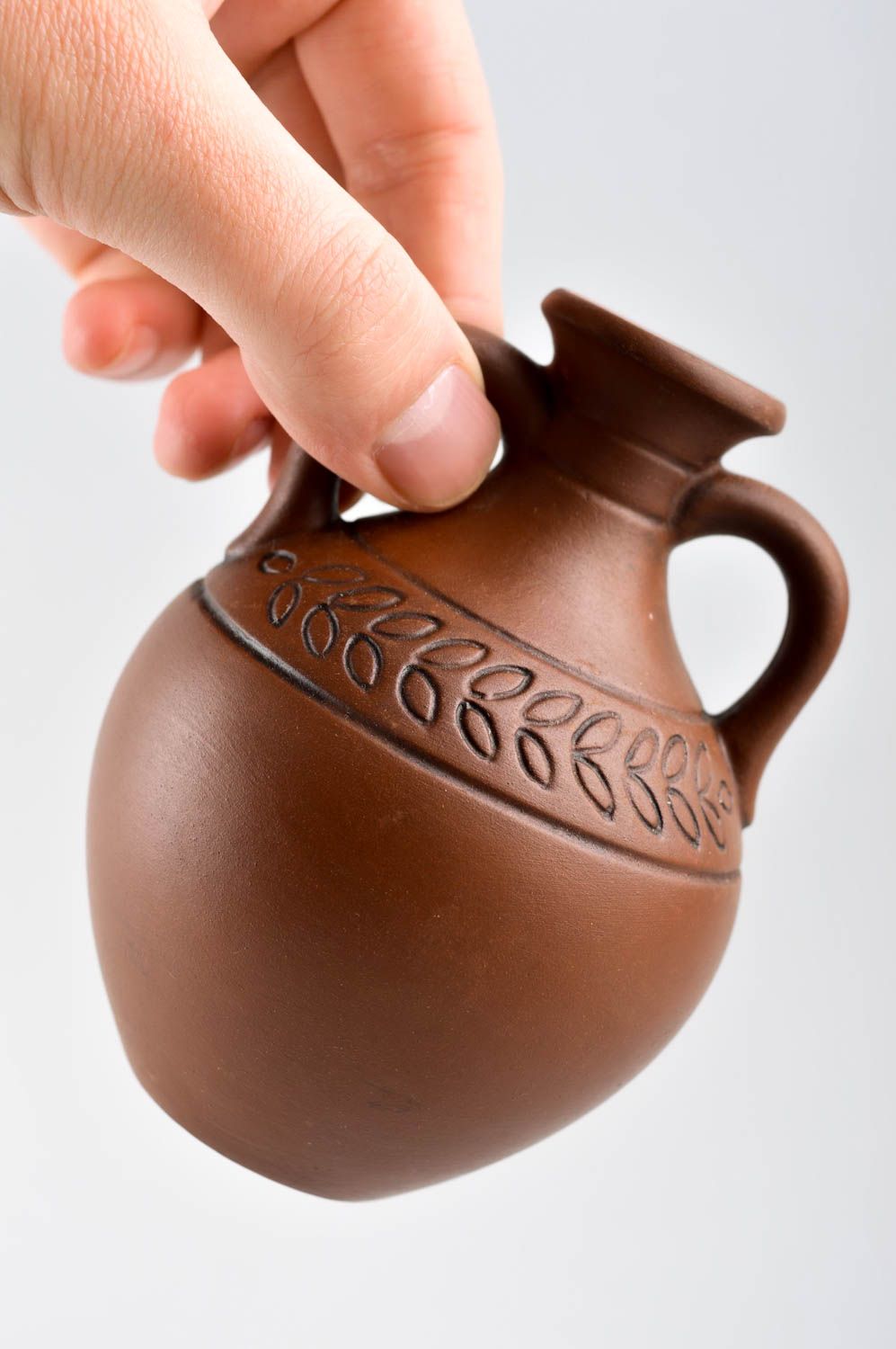 Handgemachte Keramik 150ml Weinbecher Ton Designer Geschirr originelles Geschenk foto 5