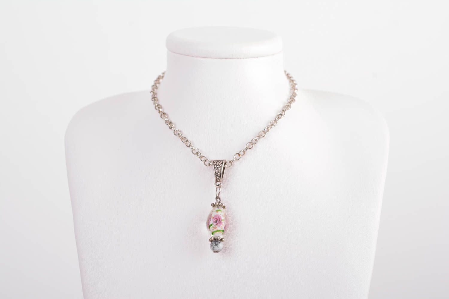 Handmade pendant glass pendant unusual jewelry designer accessory gift ideas photo 4
