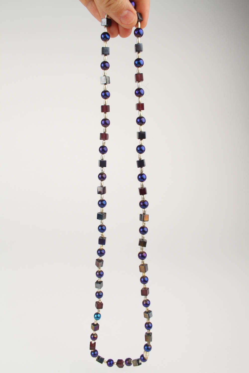 Designer Schmuck handmade bunte Halskette für Frauen Schmuck aus Glasperlen foto 5