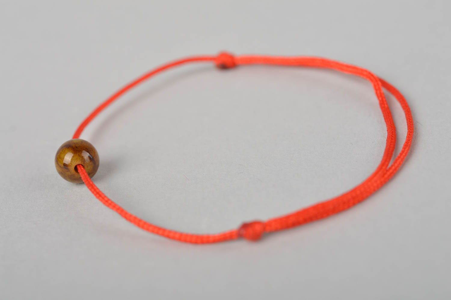 Handmade accessories beautiful wrist bracelet with bead red designer bracelet    photo 4