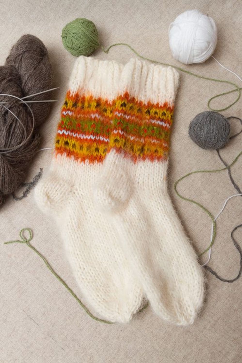 Frauensocken aus Wolle foto 1