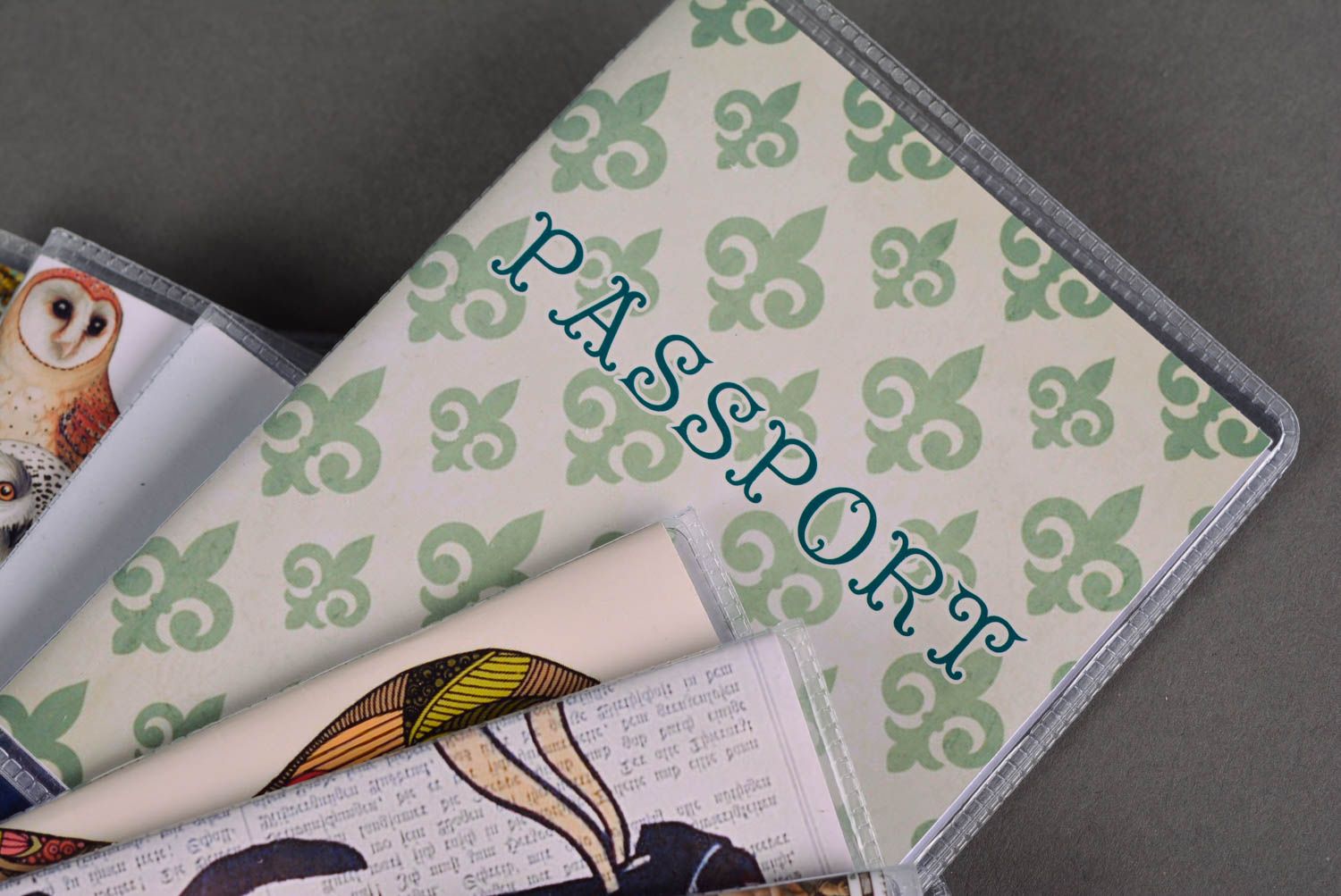 Stylish passport cover handmade passport holder designer accessories gift ideas photo 2