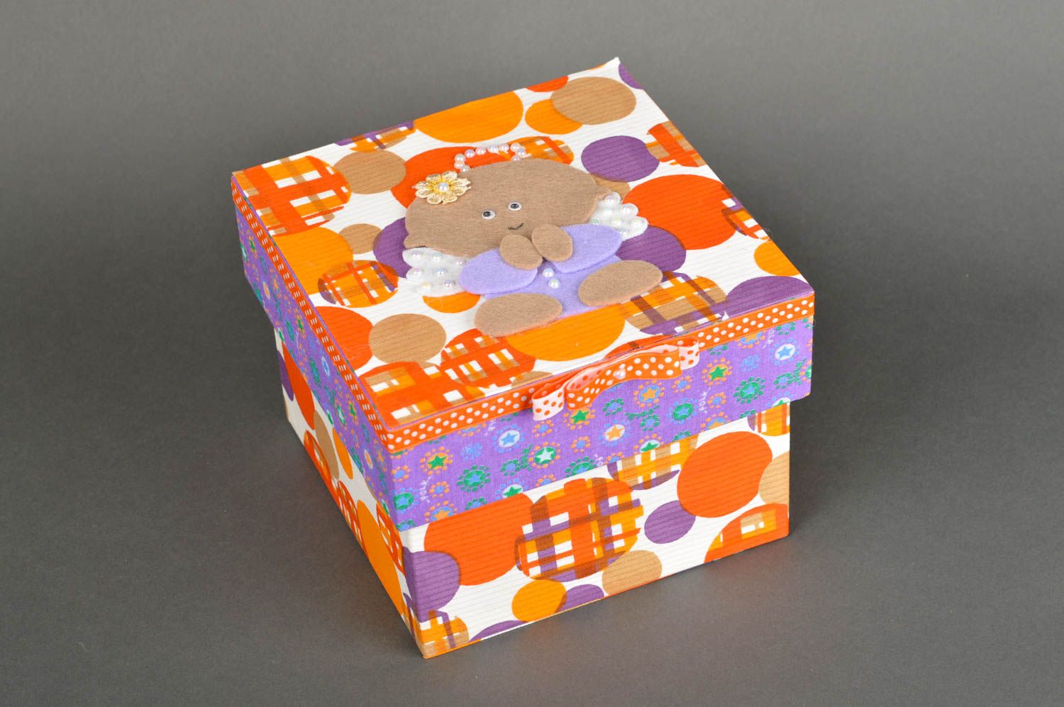 Handmade box for jewelry wooden box home organizer present for children photo 2
