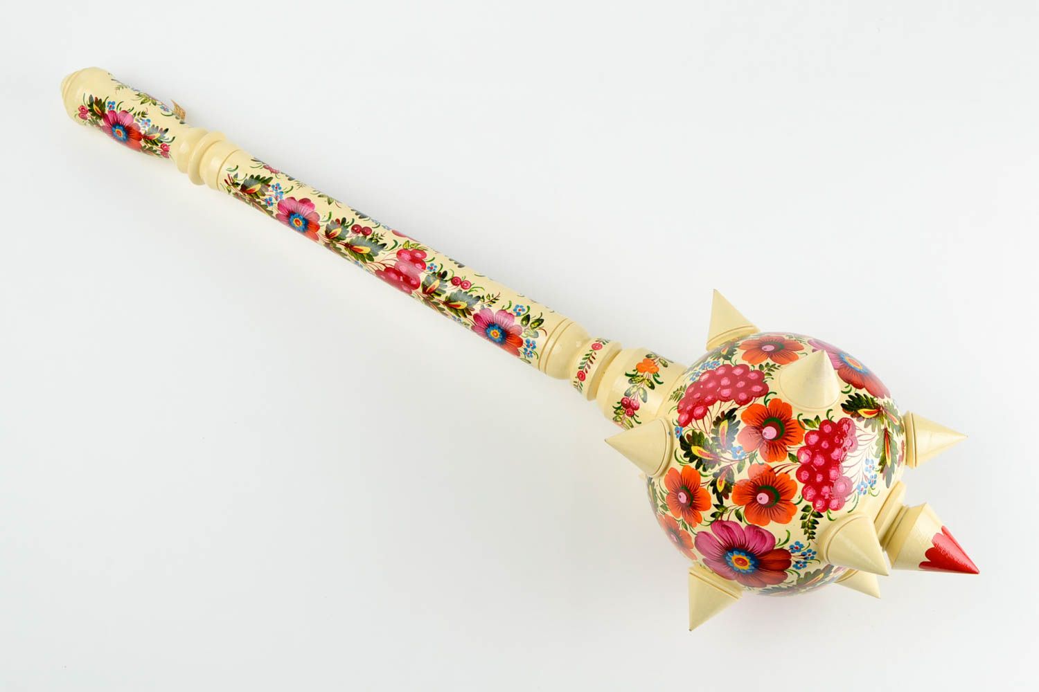 Handmade designer wooden made stylish decorative weapon ancient souvenir photo 3