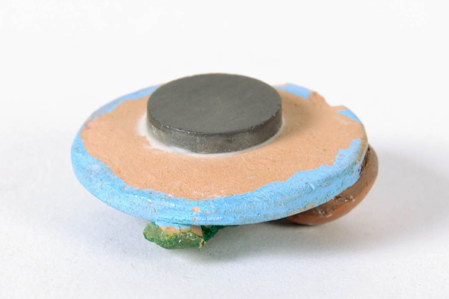Imã de cerâmica decorativo para frigorífico magnete artesanal de argila  foto 4