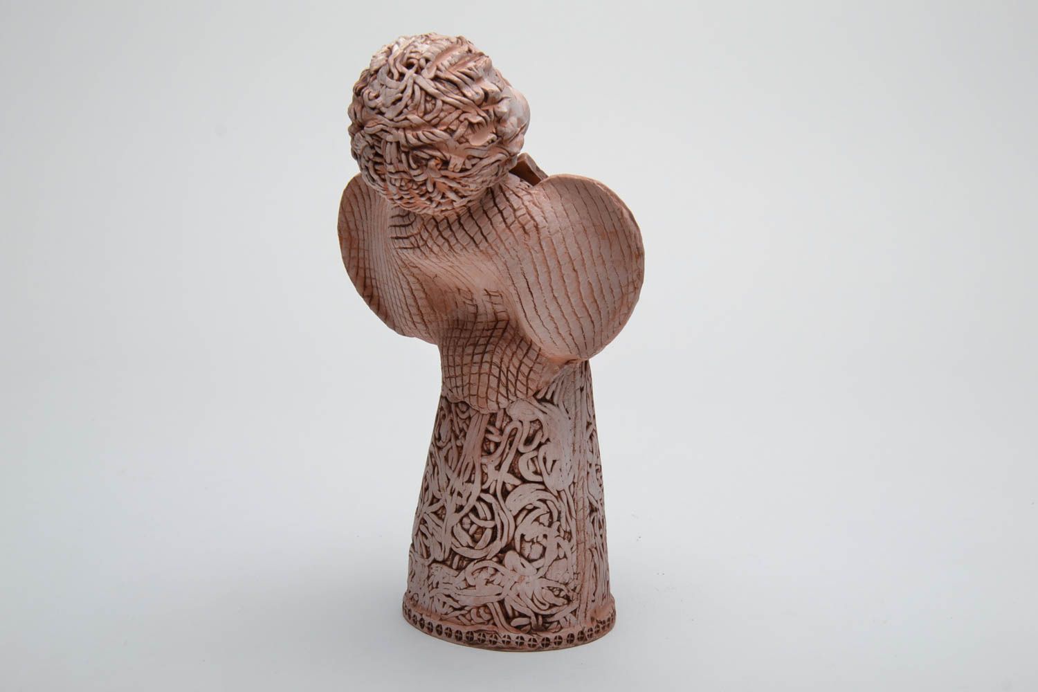 Handmade clay figurine of angel photo 4