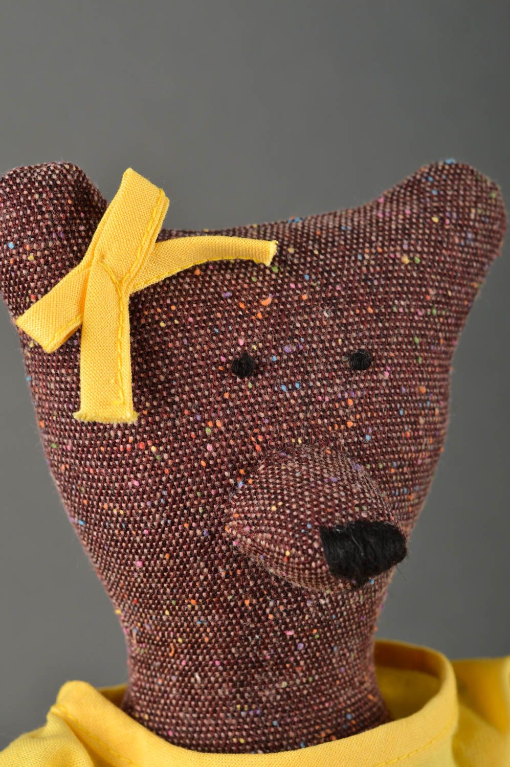 Peluche ours Jouet en tissu fait main original joli Cadeau pour enfant photo 4