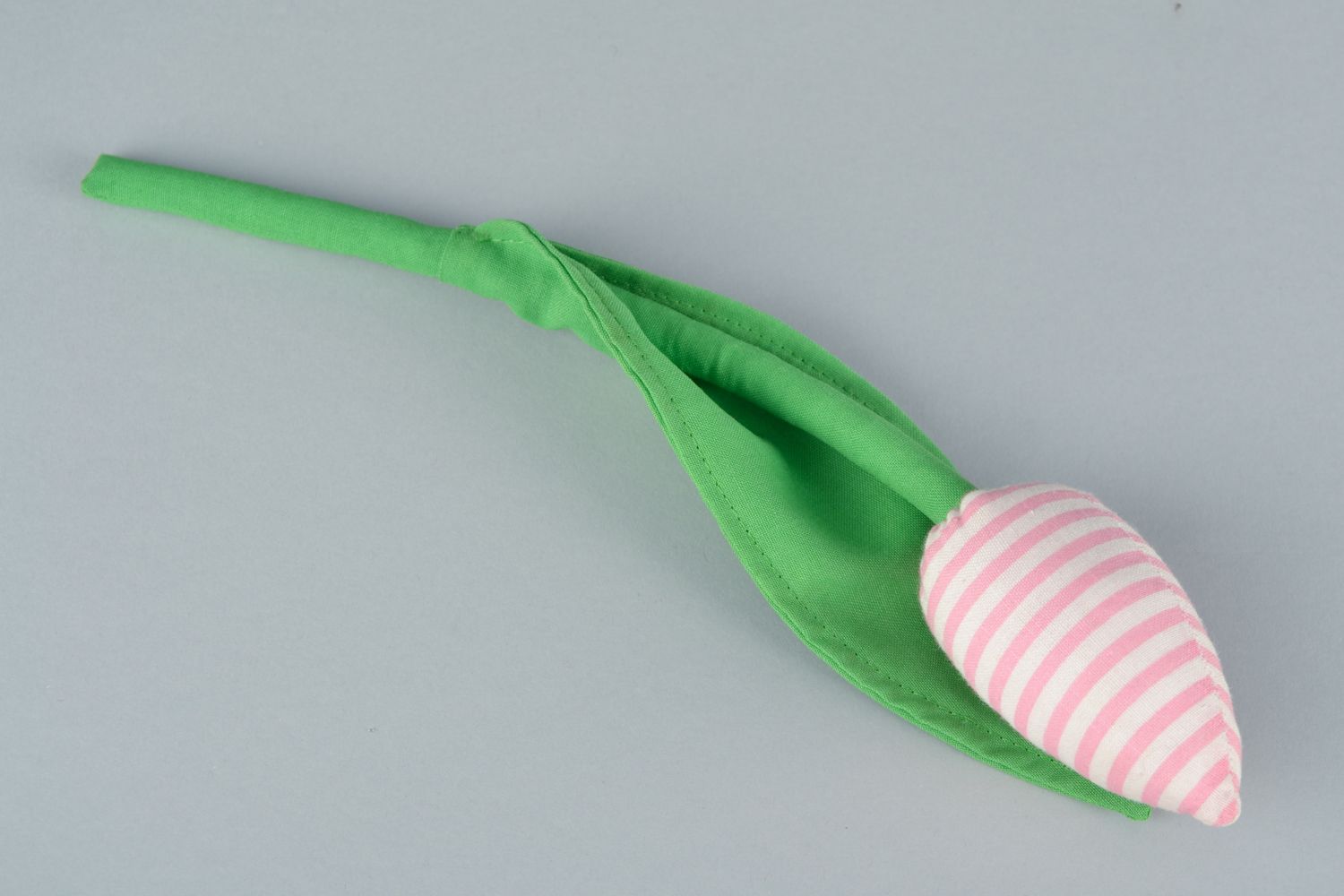 Fleur artificielle en tissu artisanale Tulipe photo 4