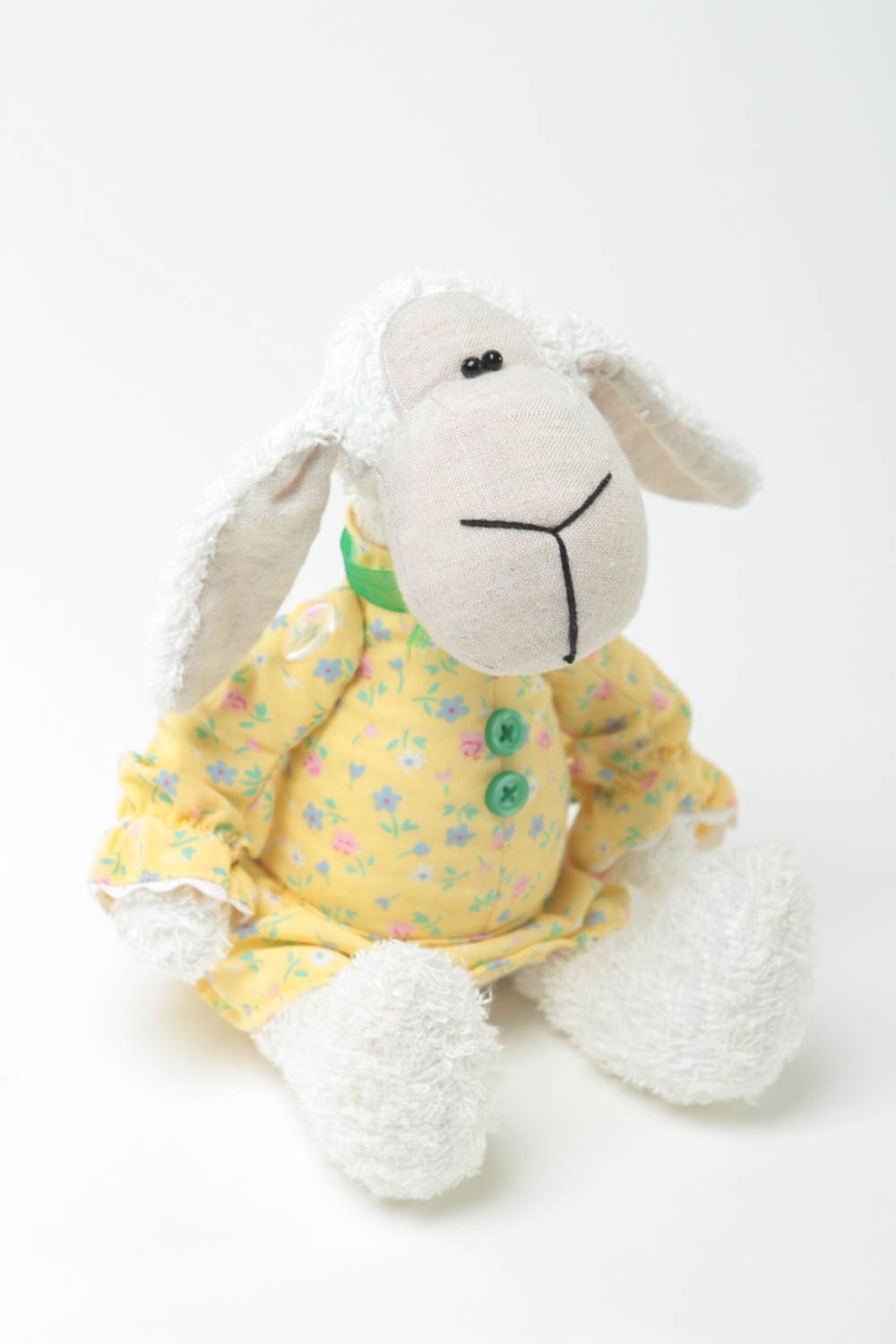 Juguete de tela hecho a mano peluche de animal oveja muñeco para niño  foto 2