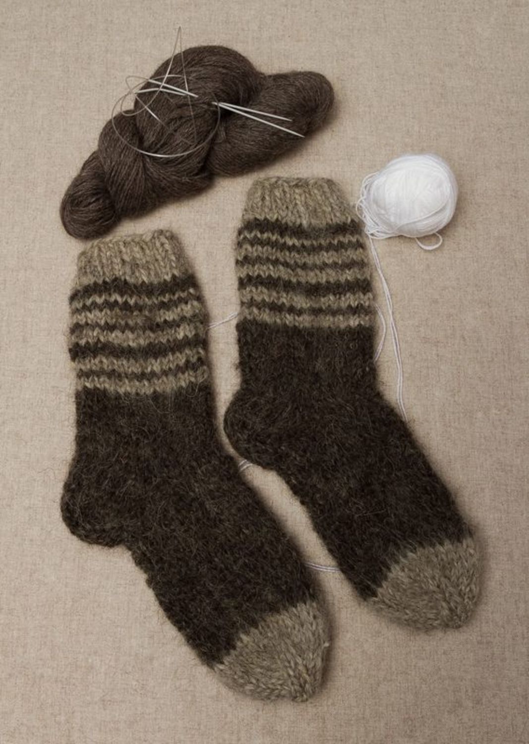 Мужские носки связанные вручную фото 1