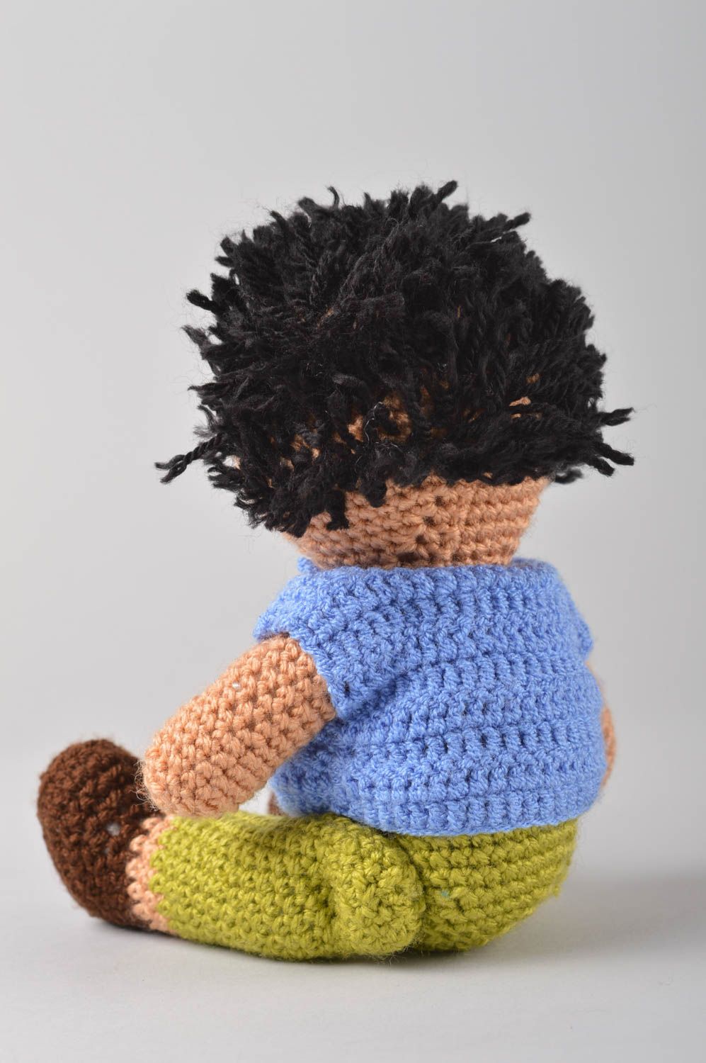 Peluche hérisson Jouet fait main tricoté au crochet Cadeau pour enfant photo 3