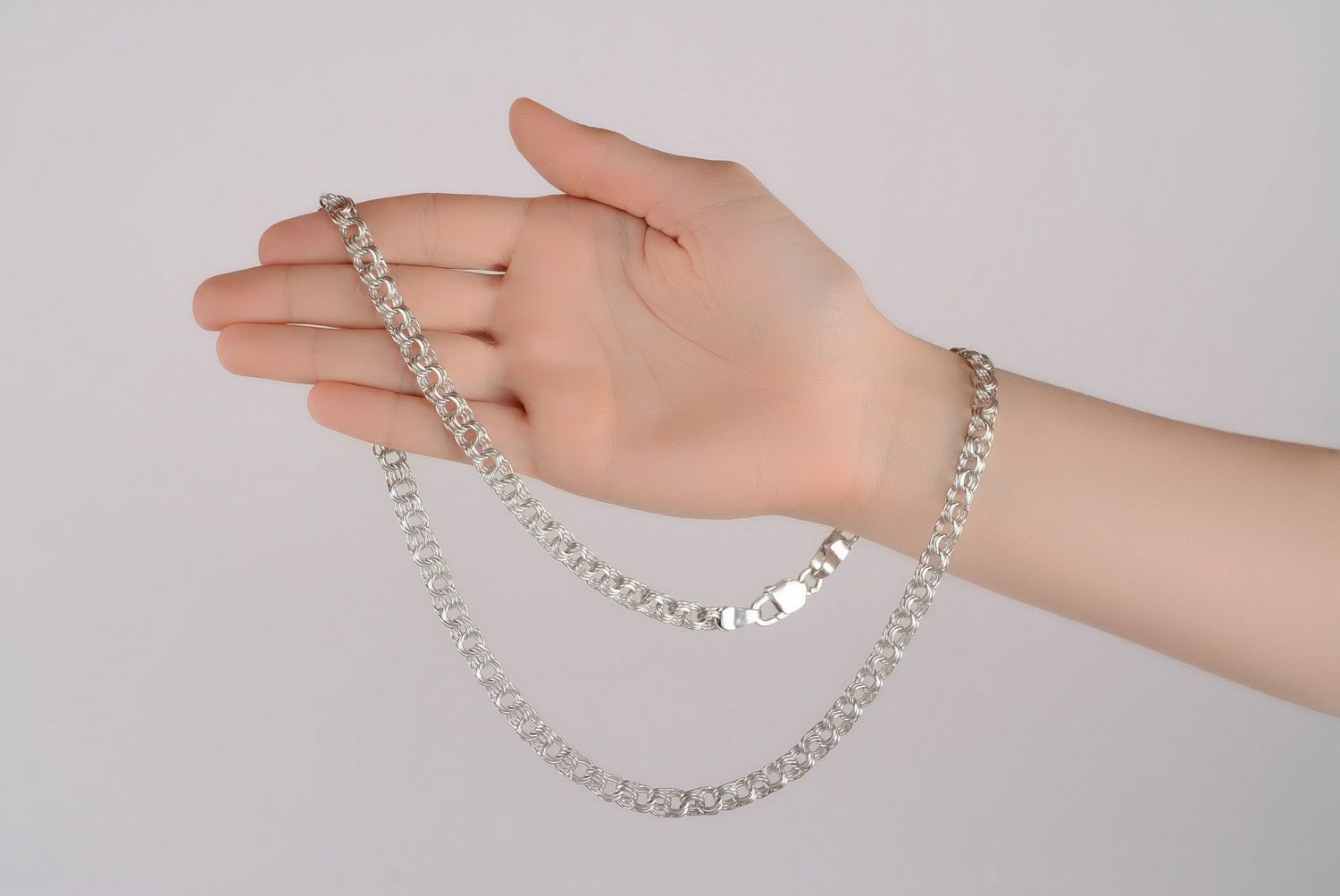 Handmade silver chain photo 3