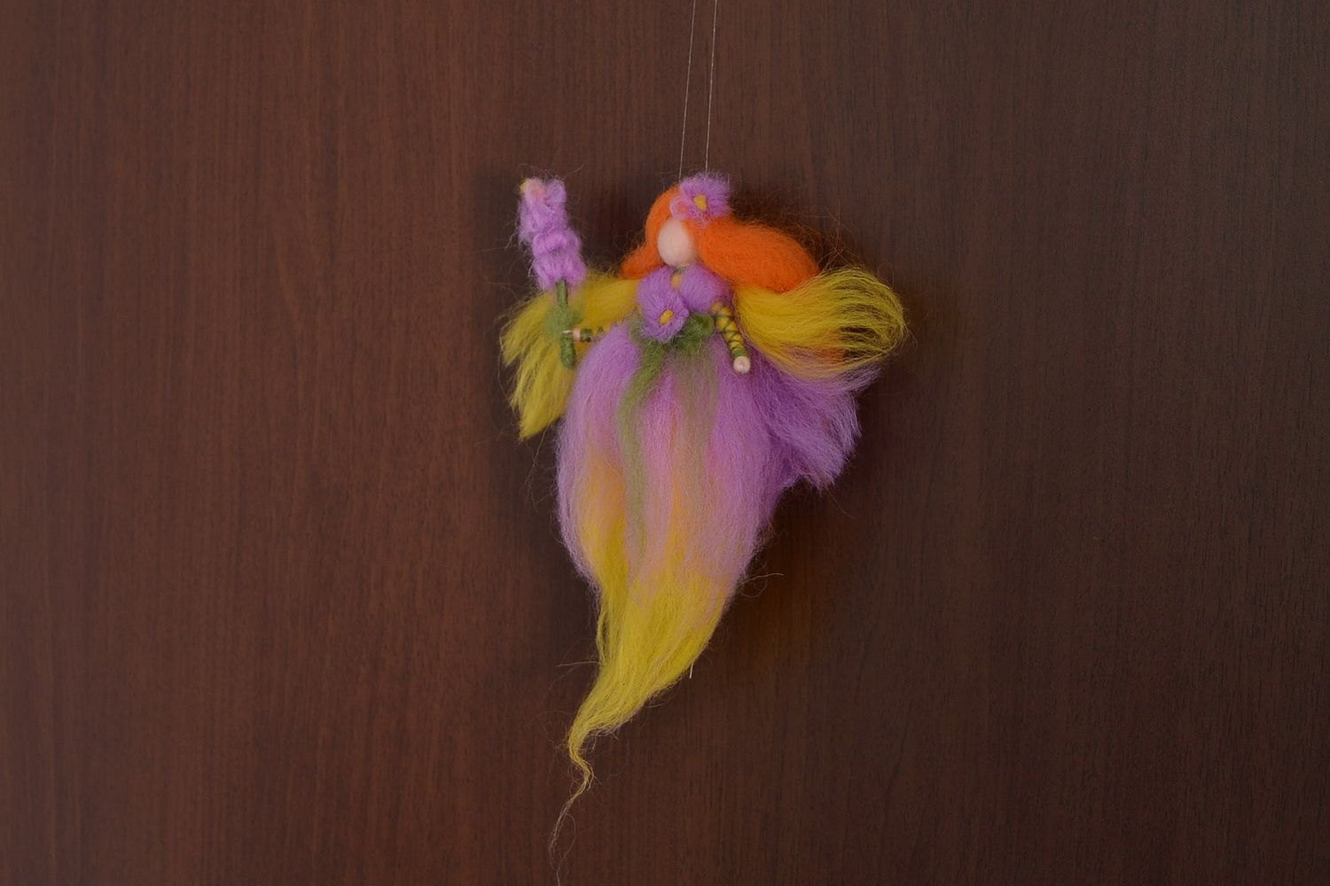 Muñeca de fieltro “Hada de las flores” foto 5