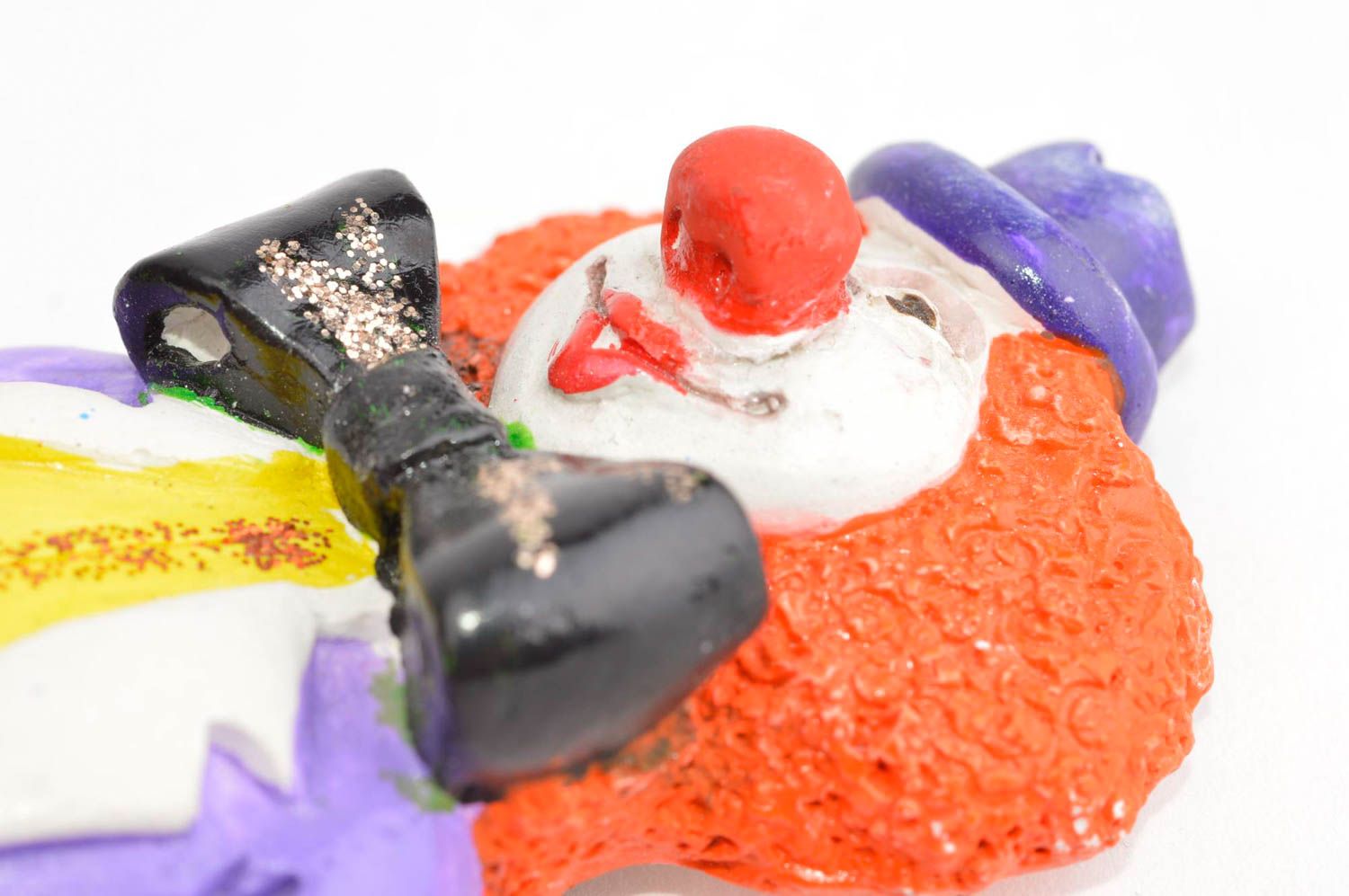 Magnet frigo fait main Magnet clown Déco cuisine en plâtre Idée cadeau photo 5