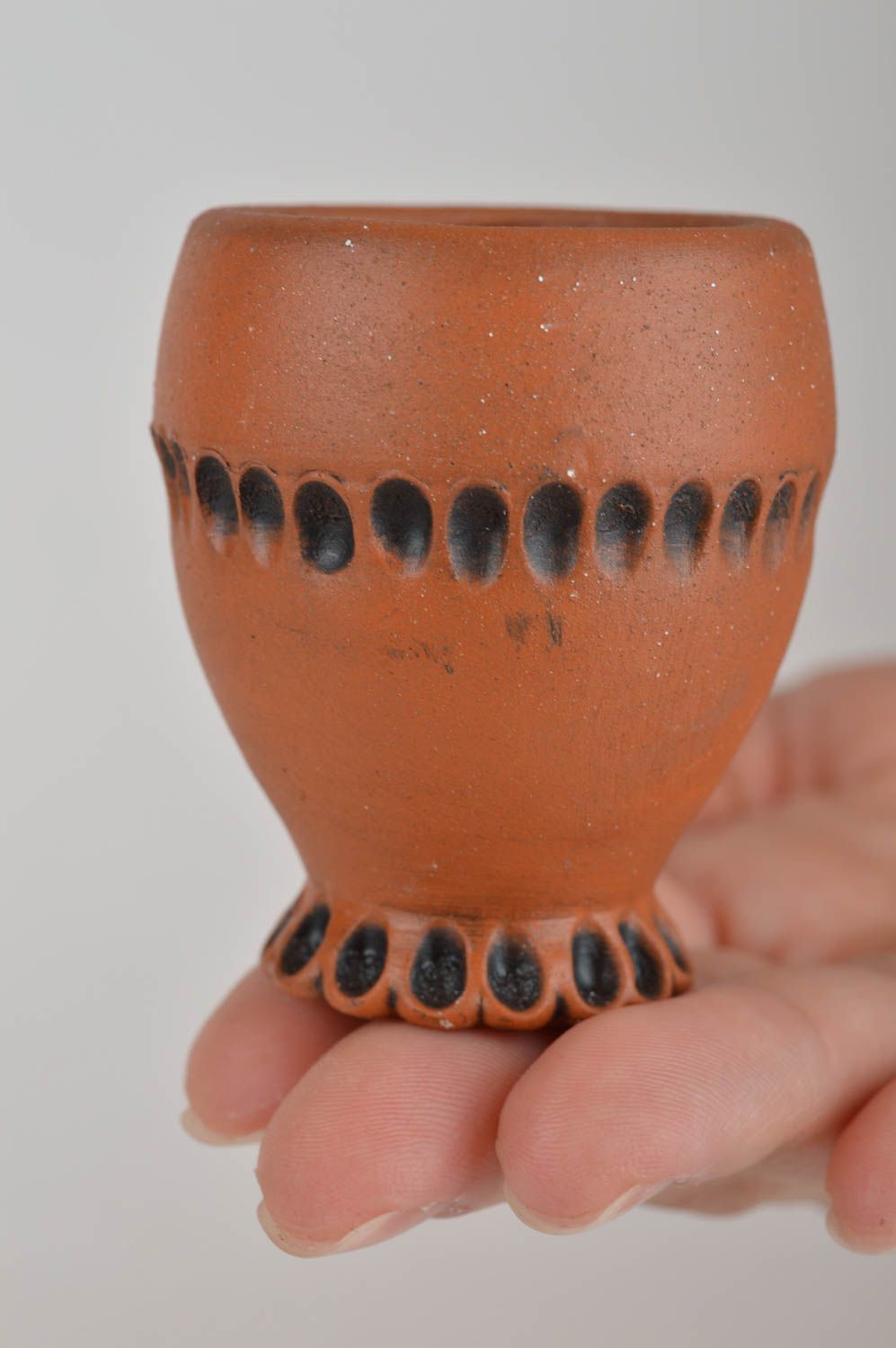 Ceramic vodka 15 oz decanter with 7 shots great handmade pottery gift 13, 3 lb photo 4