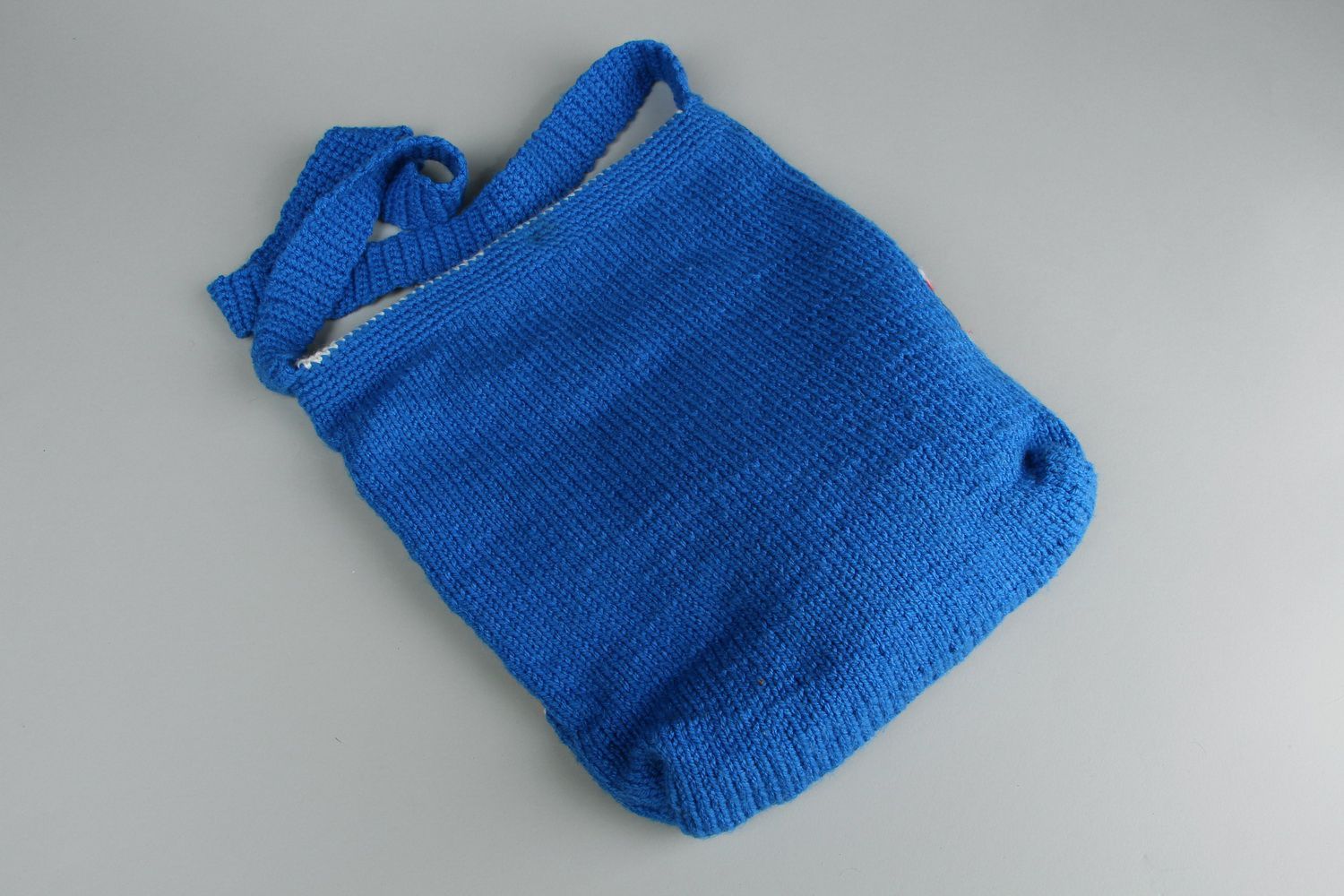 Sac tricoté avec aiguilles Pavots  photo 4
