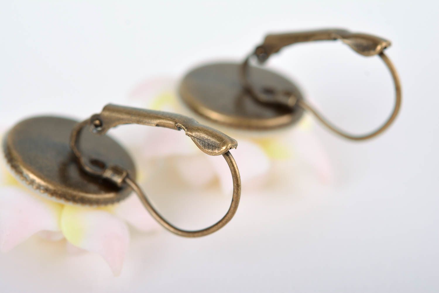 Gelbe handmade Ohrringe Schmuck Ohrhänger schön Schmuck für Frauen Damen Ohrring foto 3