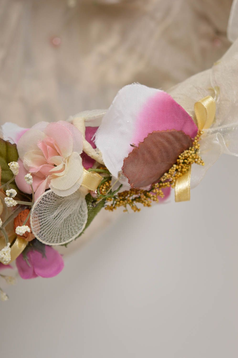 Beautiful handmade flower basket wedding attributes wedding basket design photo 5