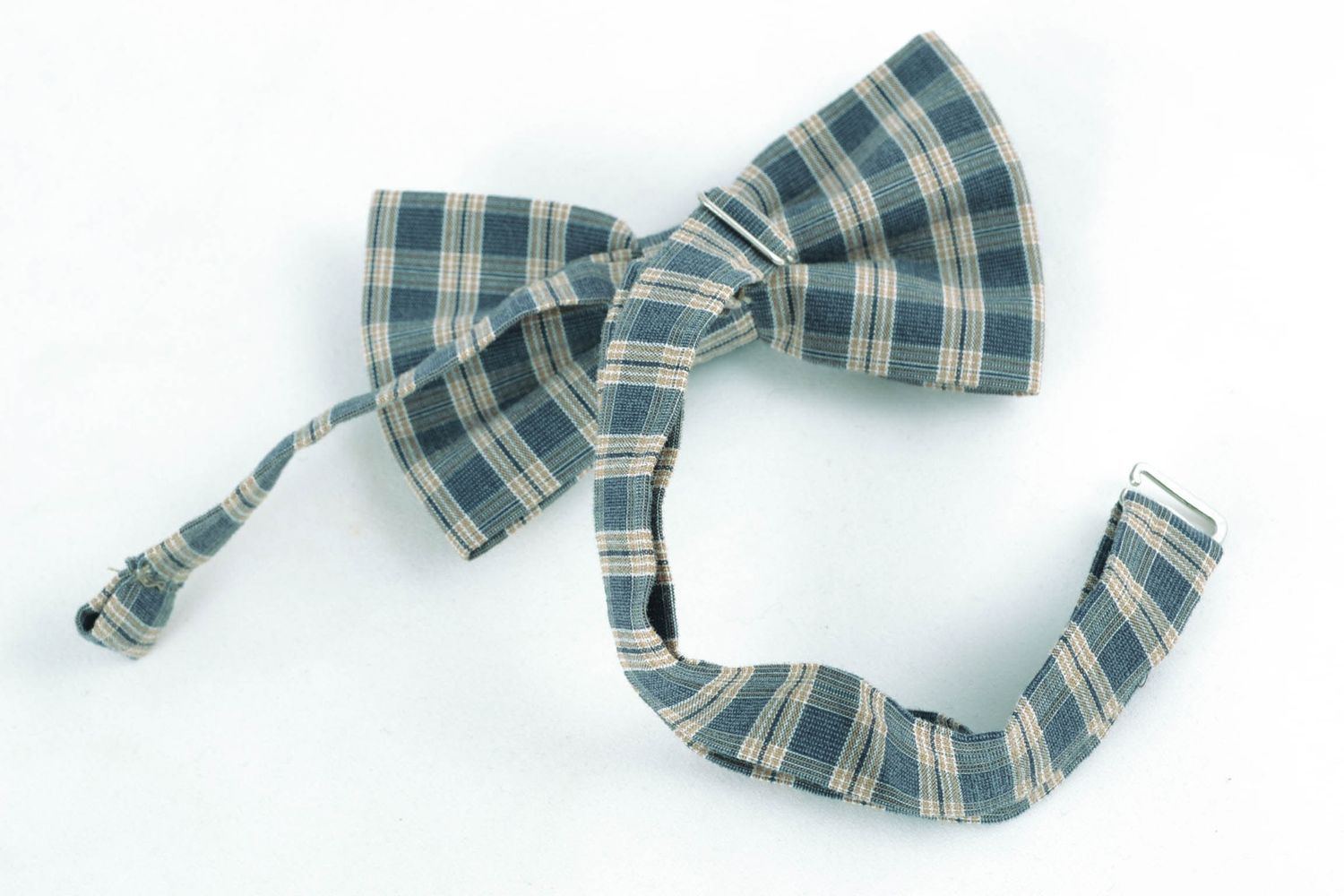 Текстильный галстук-бабочка ручной работы красивый фото 5