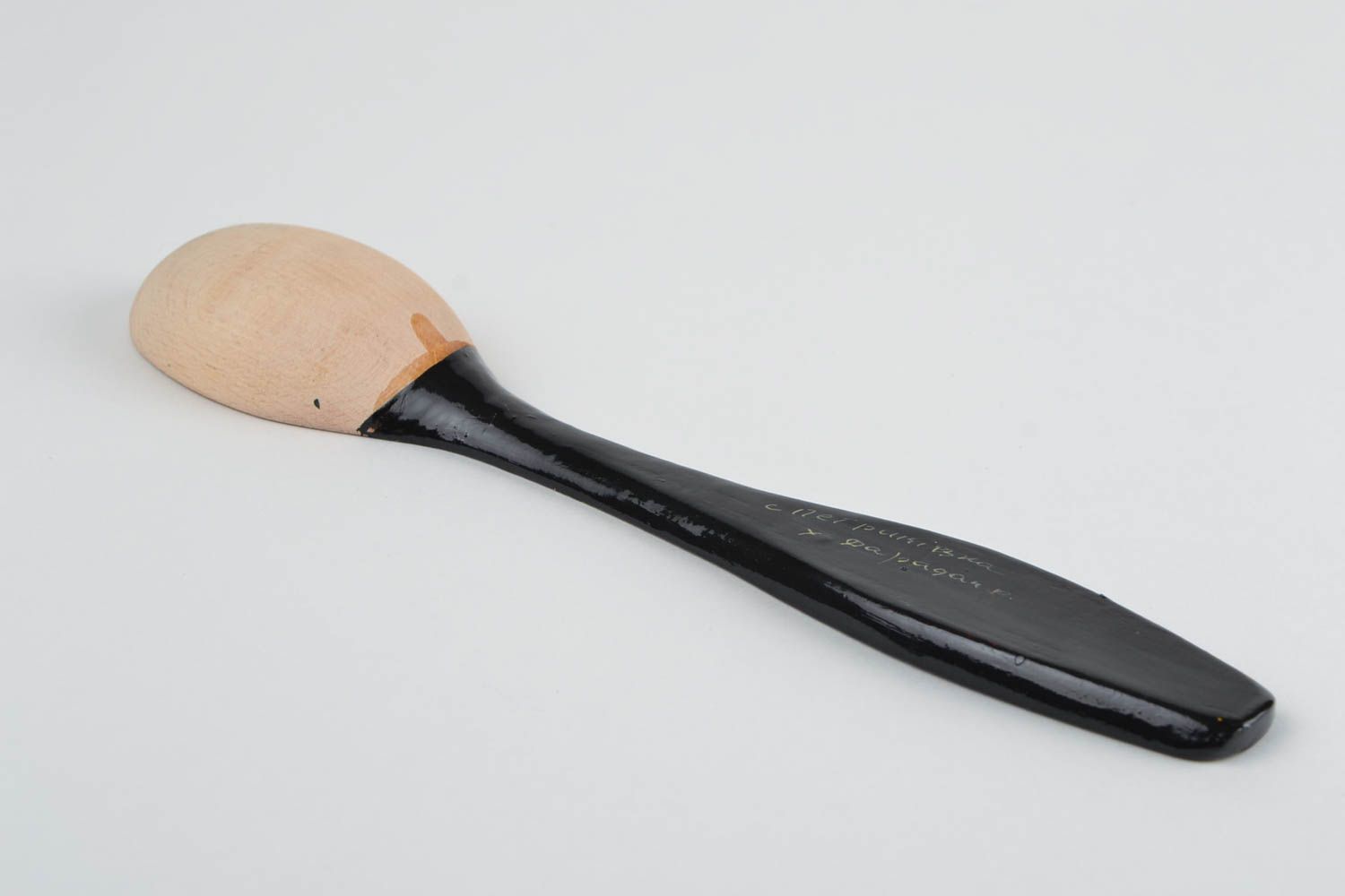 Designer Slavic painting wooden spoon handmade unique kitchen tool present photo 10