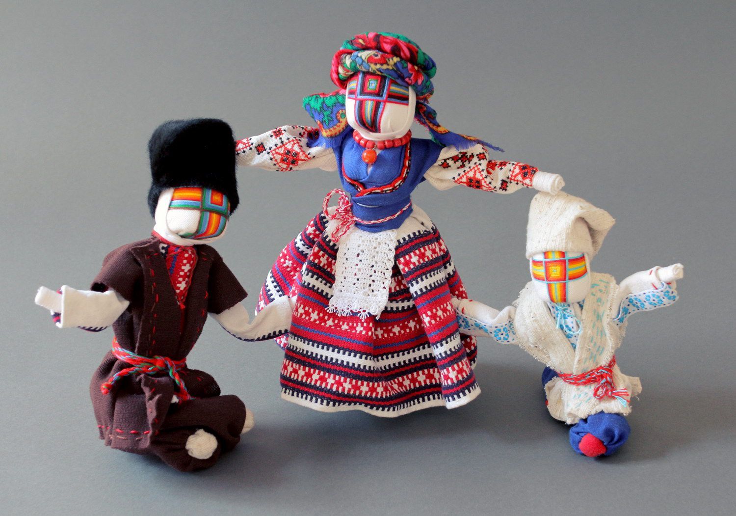 Set von Motanka-Puppen Familie foto 1