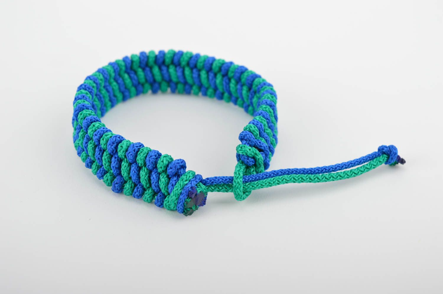 Браслет из шнурков украшение ручной работы плетеный браслет модный браслет фото 2