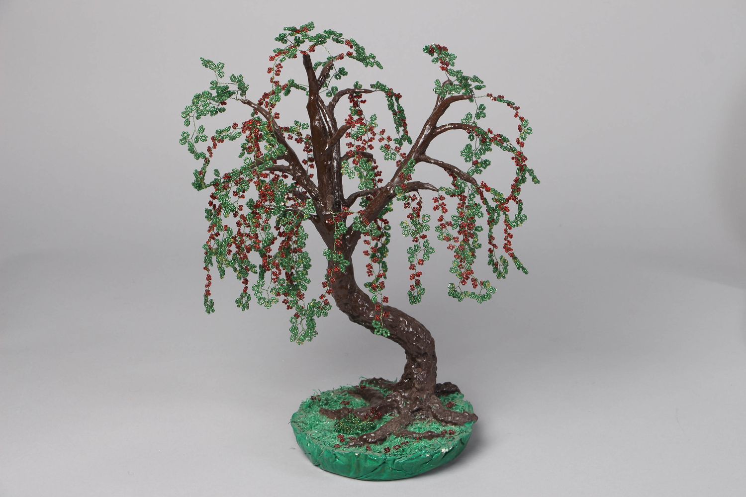 Handmade beaded tree with holder photo 1