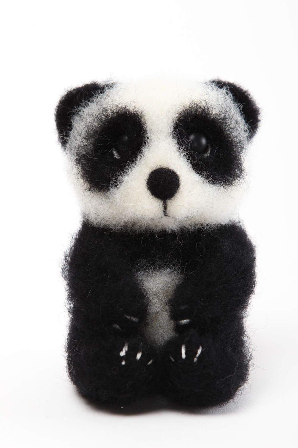 Handmade Filz Tier kleines Spielzeug Geschenkidee für Freundin Deko Panda   foto 2