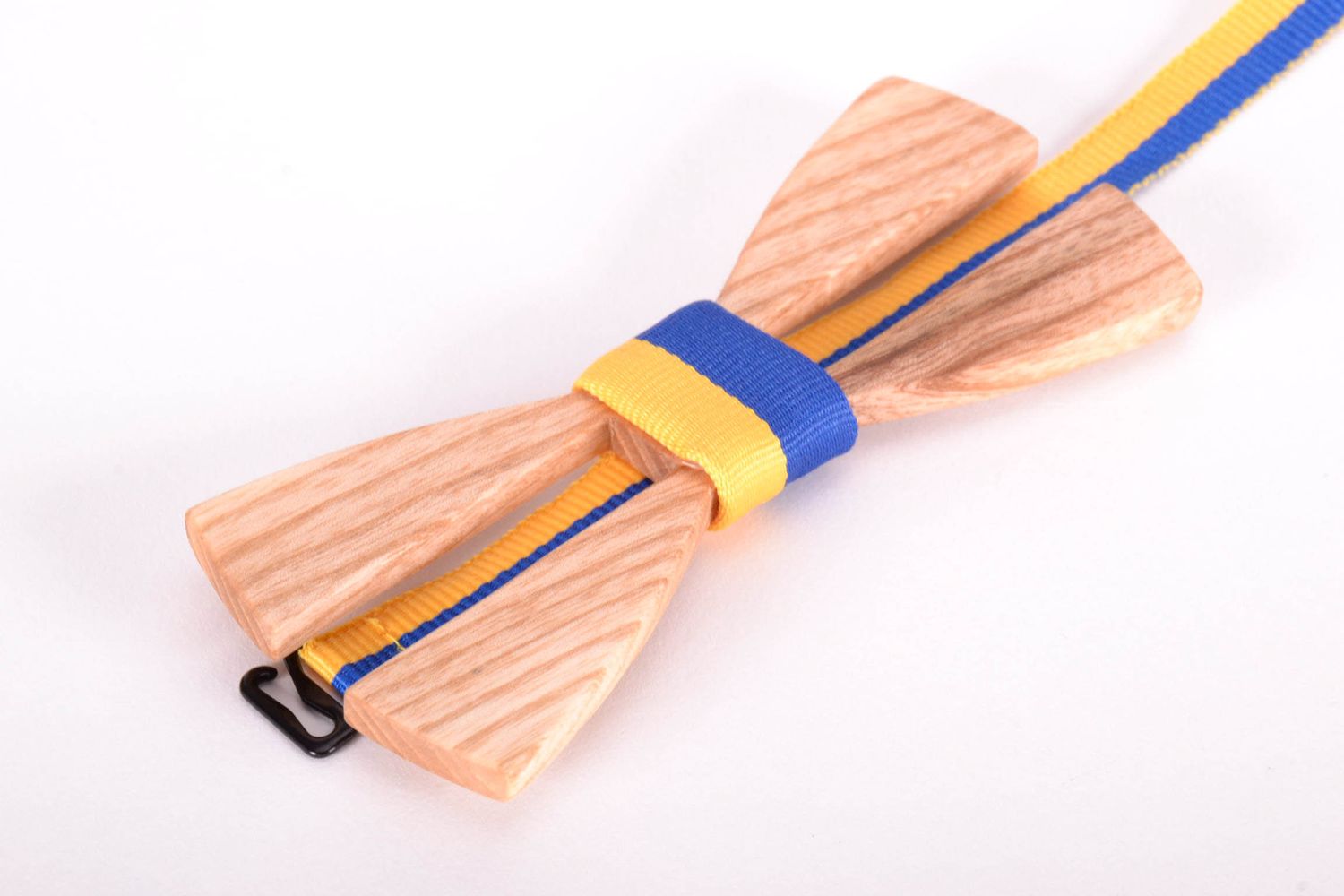 Nœud Papillon En Bois Fait Main Pour Homme - Avec Boutons De Manchette, Taille Réglable, 12x5,5 Cm