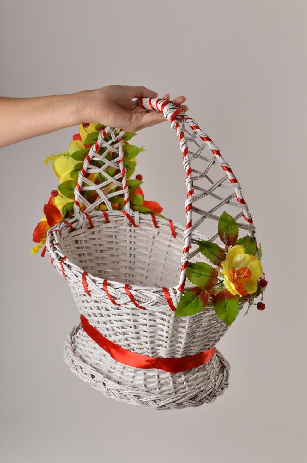 Handmade designer woven basket stylish basket for small items present basket photo 4