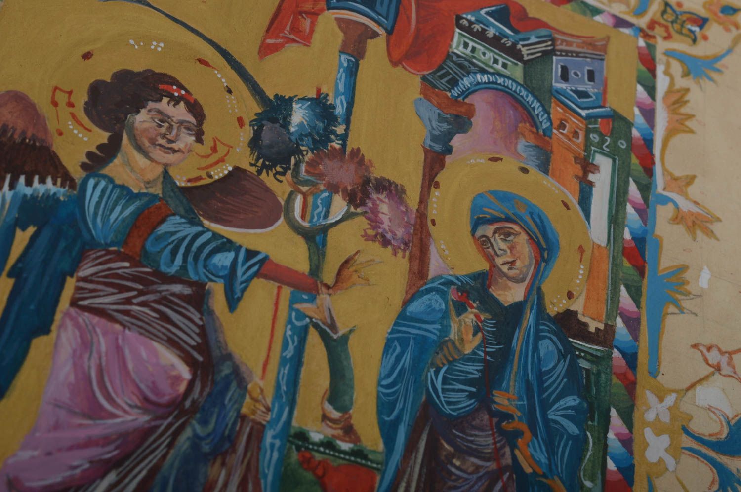 Contemporary art handmade home decor wall panel wall decor wall painting photo 3