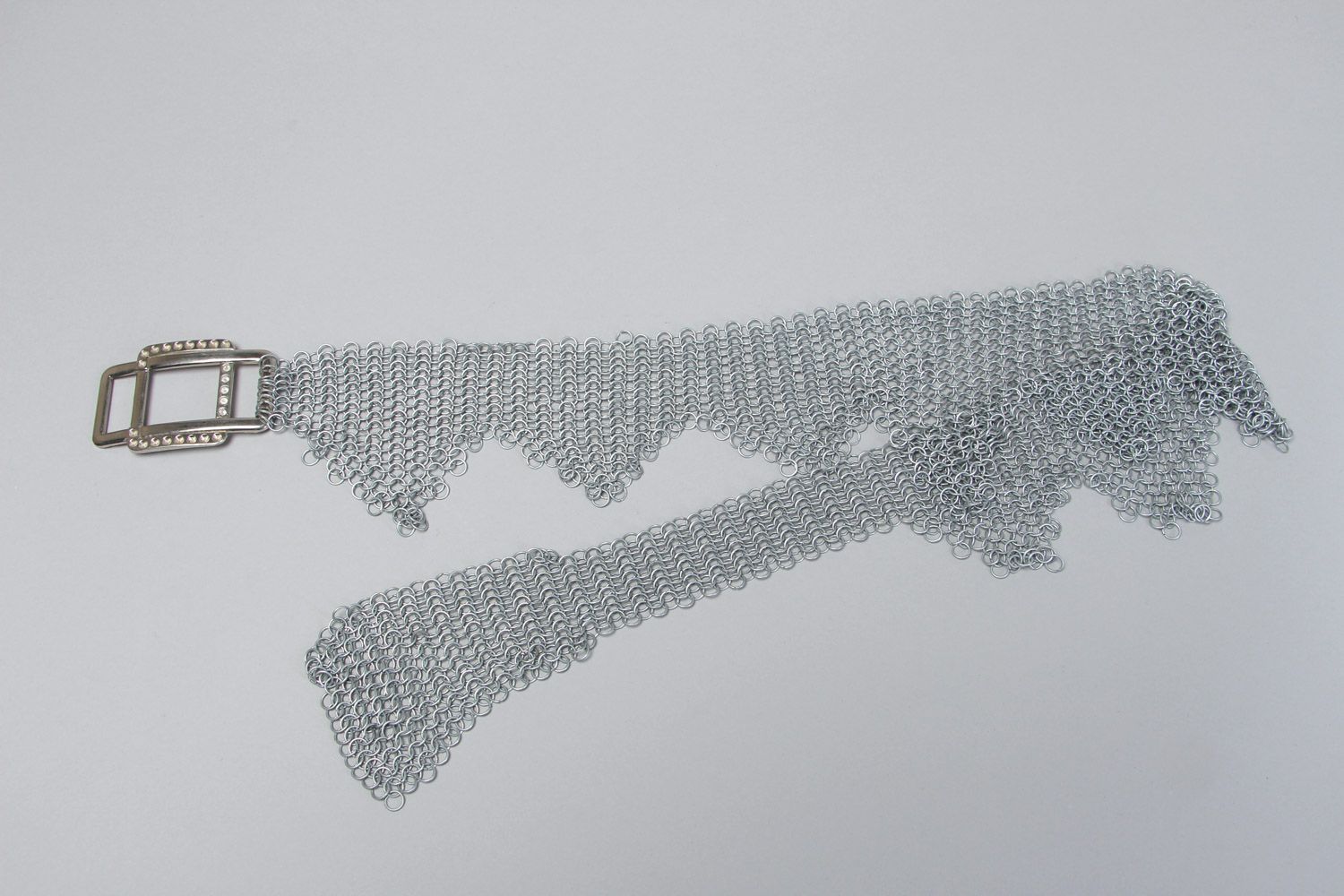 Handmade origineller geflochtener Ketten Gürtel aus Metall rostbeständig foto 2